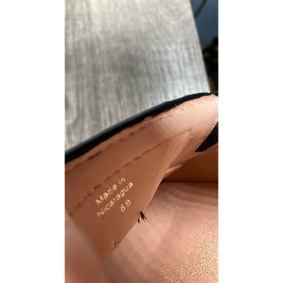 Kate Spade New York Delise Too Denim Shoes With Black Bow Slip On Flats Size 8 - Picture 8 of 9